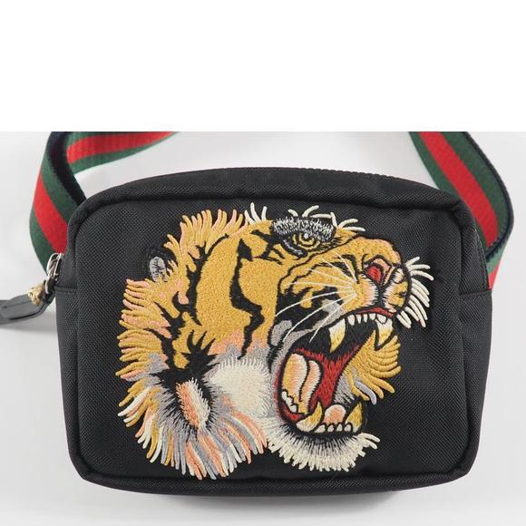 GUCCI Embroidered Tiger Body Bag - Picture 2 of 8